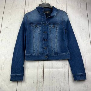 Mavi Small Cropped Slim Fit Stretchable Denim Jeans Jacket Blue Women‎ New
